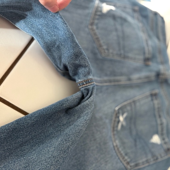 American Eagle Outfitters Blue Distressed Skinny Jeans - Picture 5 of 6